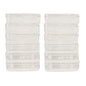 Clear Plastic Very Small Storage Boxes set of 12 front view