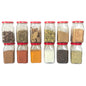 400 ml Glass Mason Jars with Airtight Square Cap Multi Purpose Jar/Pickle Jars (Red, Golden & Black)