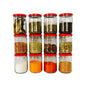 Short 500 ml Glass Mason Jars with Airtight Round Cap Multi Purpose Jar/Pickle Jars (Red, Golden & Black)