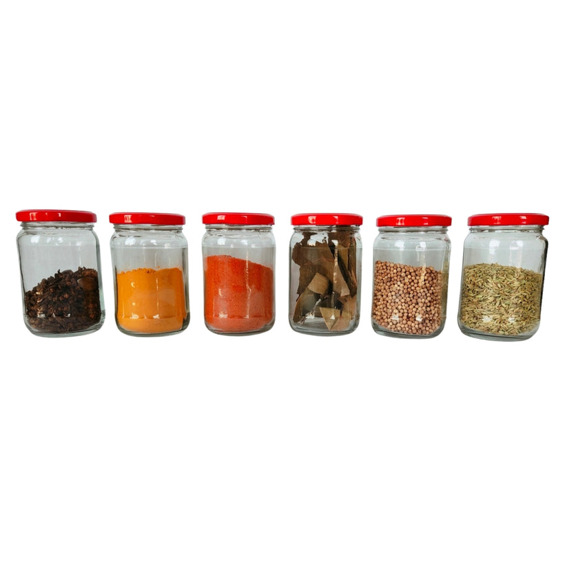 Short 300 ml Glass Mason Jars with Airtight Multi Purpose Jar/Pickle J ...
