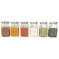 400 ml Glass Mason Jars with Airtight Square Cap Multi Purpose Jar/Pickle Jars (Red, Golden & Black)
