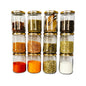 Short 500 ml Glass Mason Jars with Airtight Round Cap Multi Purpose Jar/Pickle Jars (Red, Golden & Black)