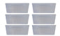 Clear Plastic Extra Large Storage Boxes  set of 6