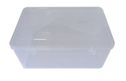 Clear Plastic Extra Large Storage Boxes  front & upper view