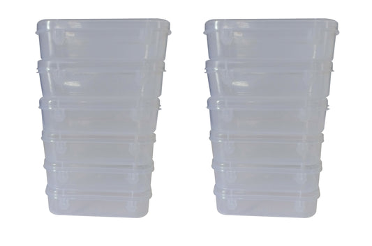 Clear Plastic Small Storage Boxes set of 12