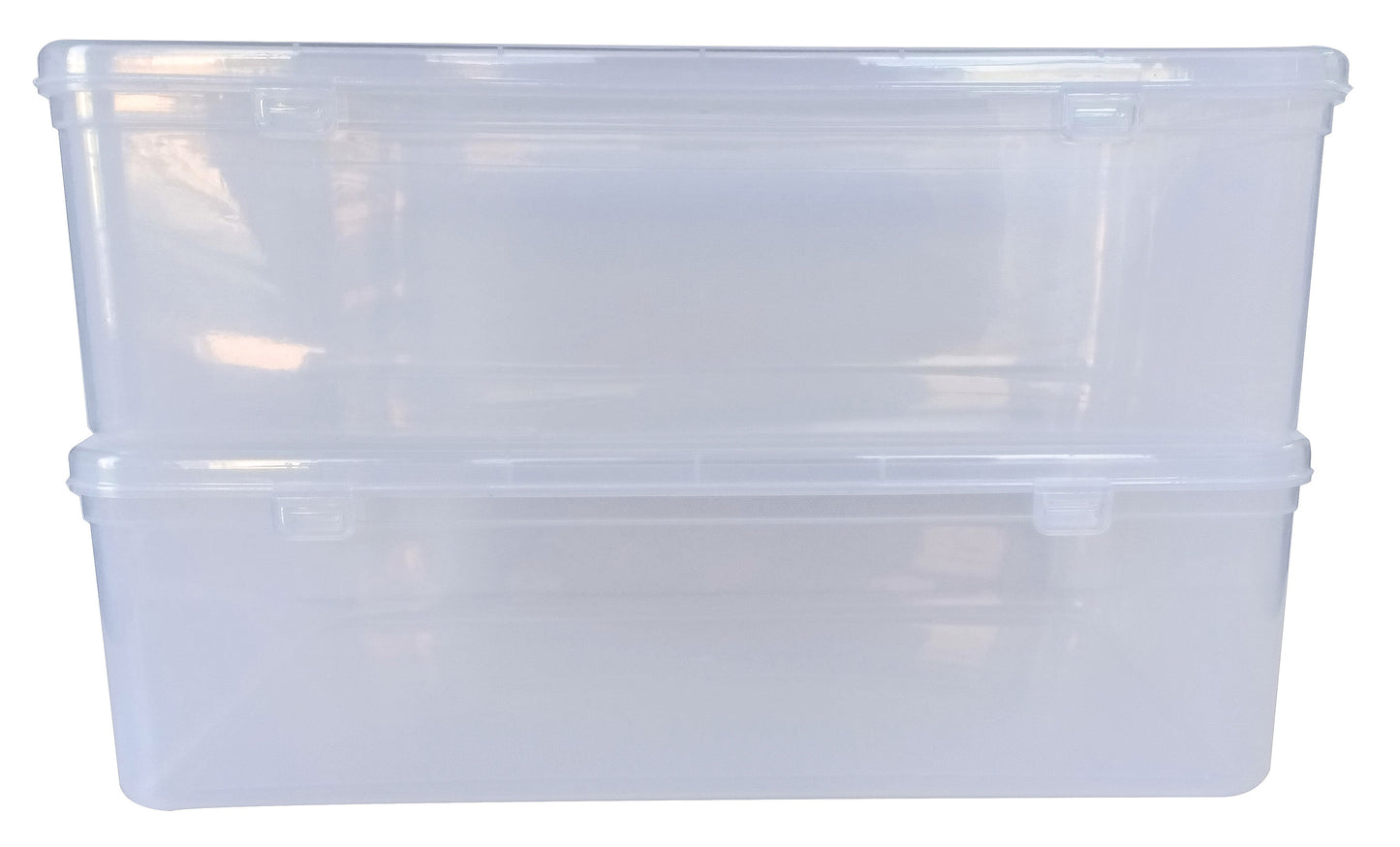 Clear Plastic Extra Large Storage Box set of 2