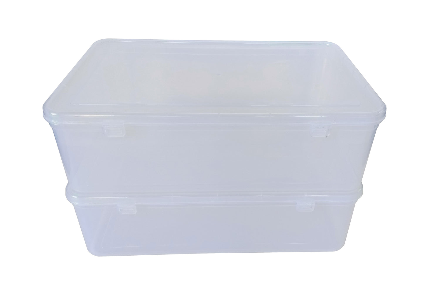 Clear Plastic Extra Large Storage Box set of 2 