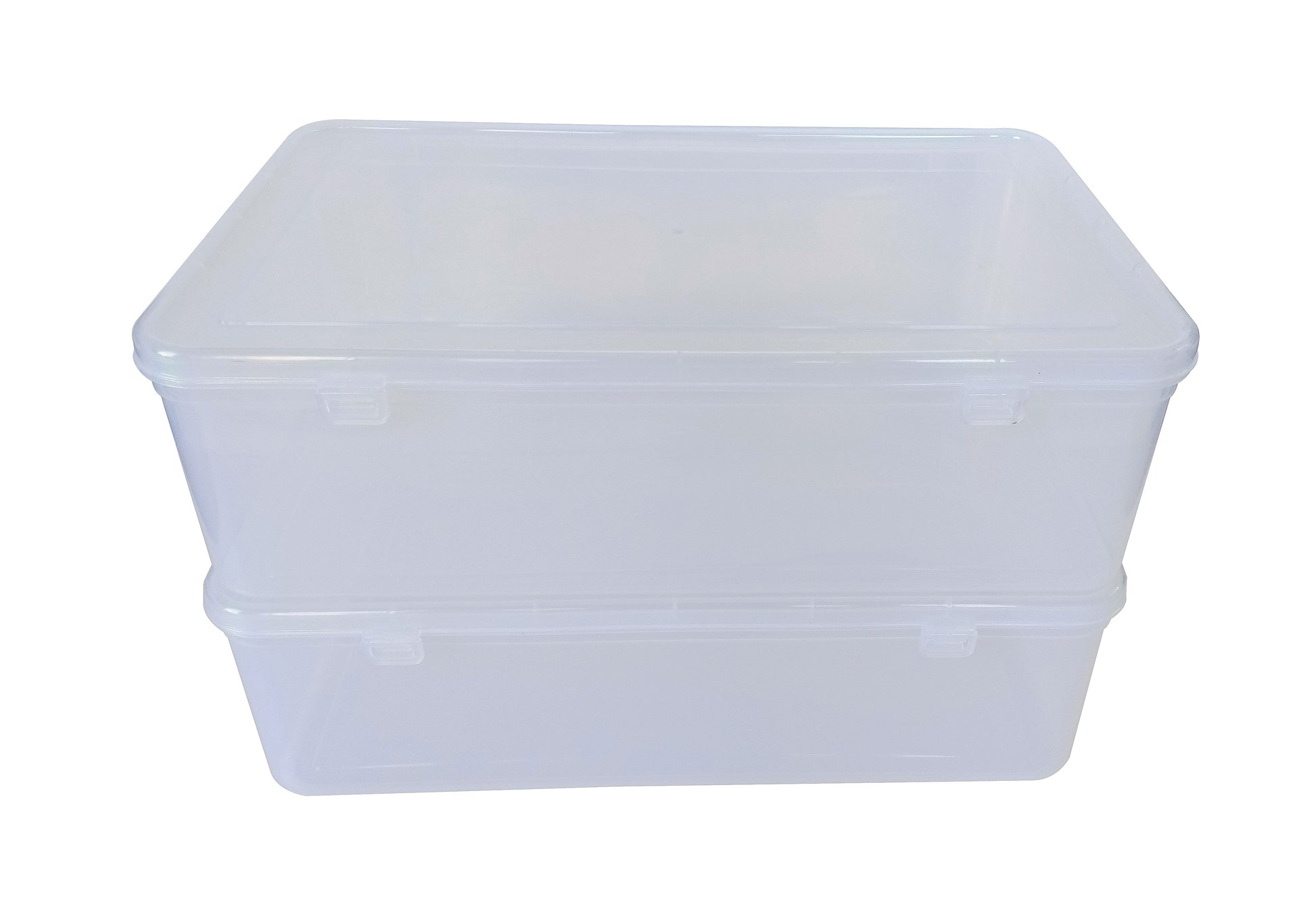 Clear Plastic Extra Large Storage Box set of 2 