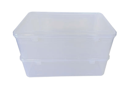 Clear Plastic Extra Large Storage Box set of 2 