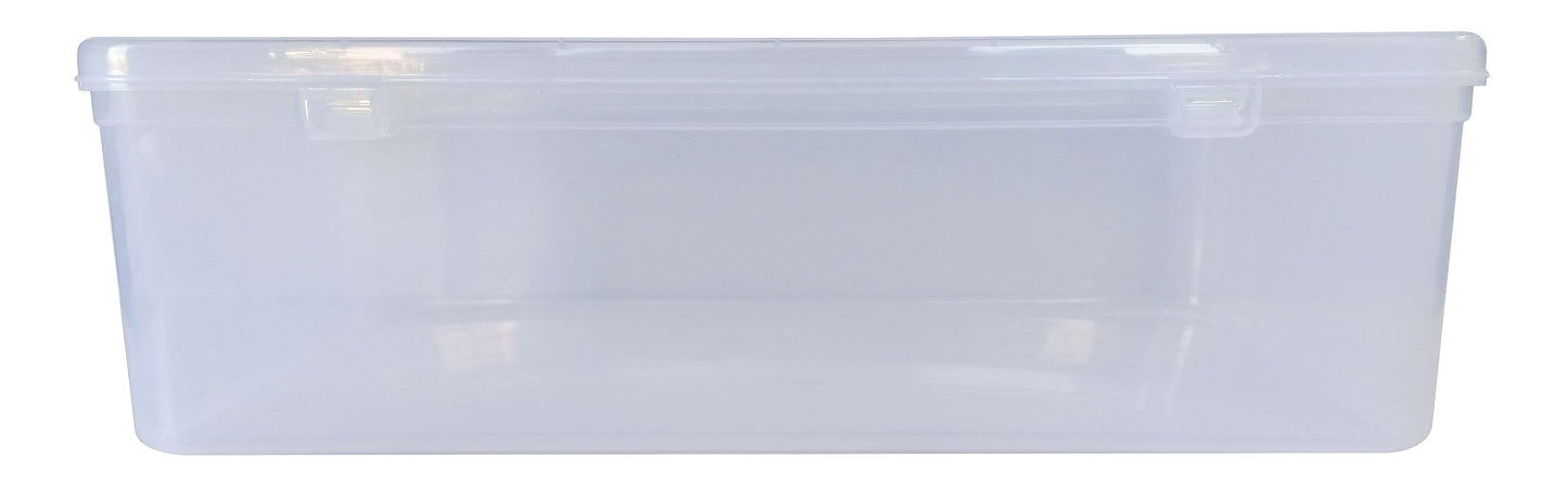 Clear Plastic Extra Large Storage Box front view