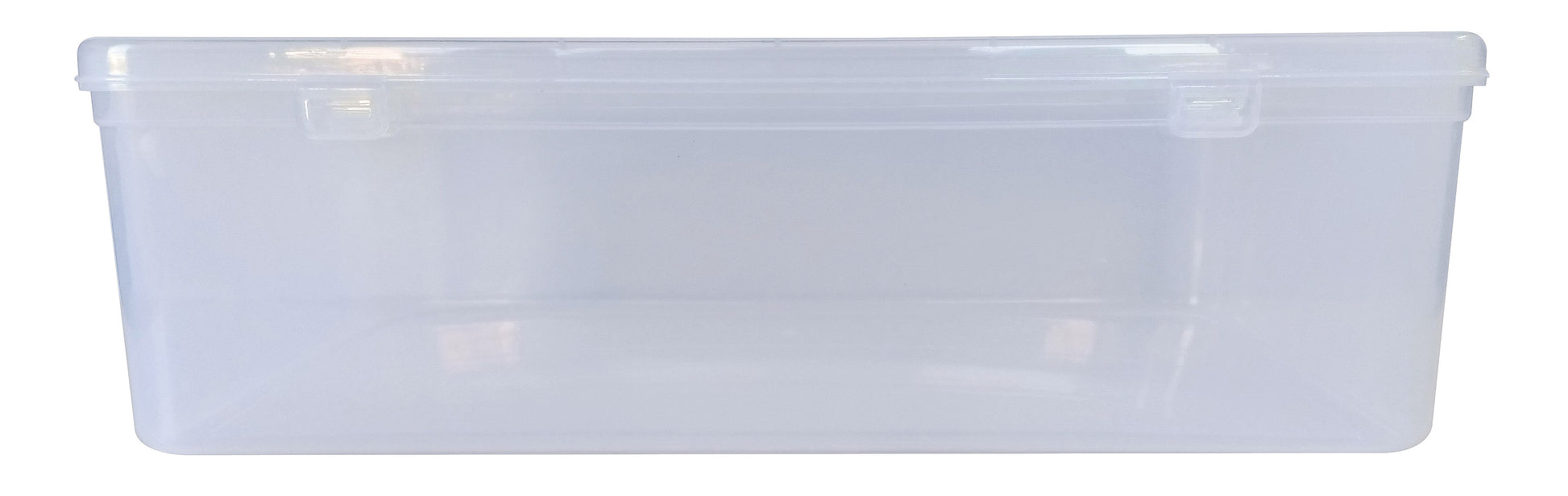 Clear Plastic Extra Large Storage Box front view