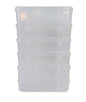 Clear Plastic Large Storage Boxes set of 6