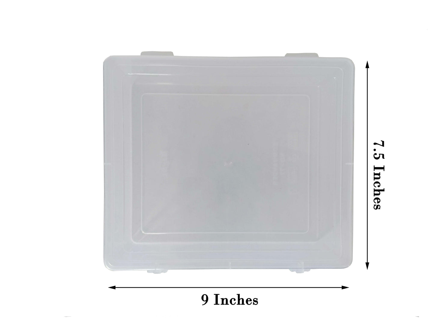 Clear Plastic Medium Storage Boxes upper view