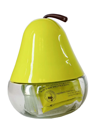 Green coloured Multi Purpose Pear Jars set of 1 with cap