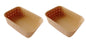 Plastic Checkered Small Storage Baskets Beige Colour front & upper view set of 2
