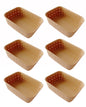 Plastic Checkered Small Storage Baskets Beige Colour front & upper view set of 6