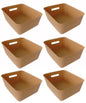 Plastic Checkered Large Storage Basket without lid Beige Colour side & upper view set of 6
