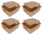 Plastic Checkered Large Storage Baskets Beige Colour Size 35 x 30 x 13 cm with lid
