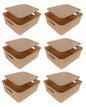 Plastic Checkered Large Storage Baskets Beige Colour Size 35 x 30 x 13 cm with lid