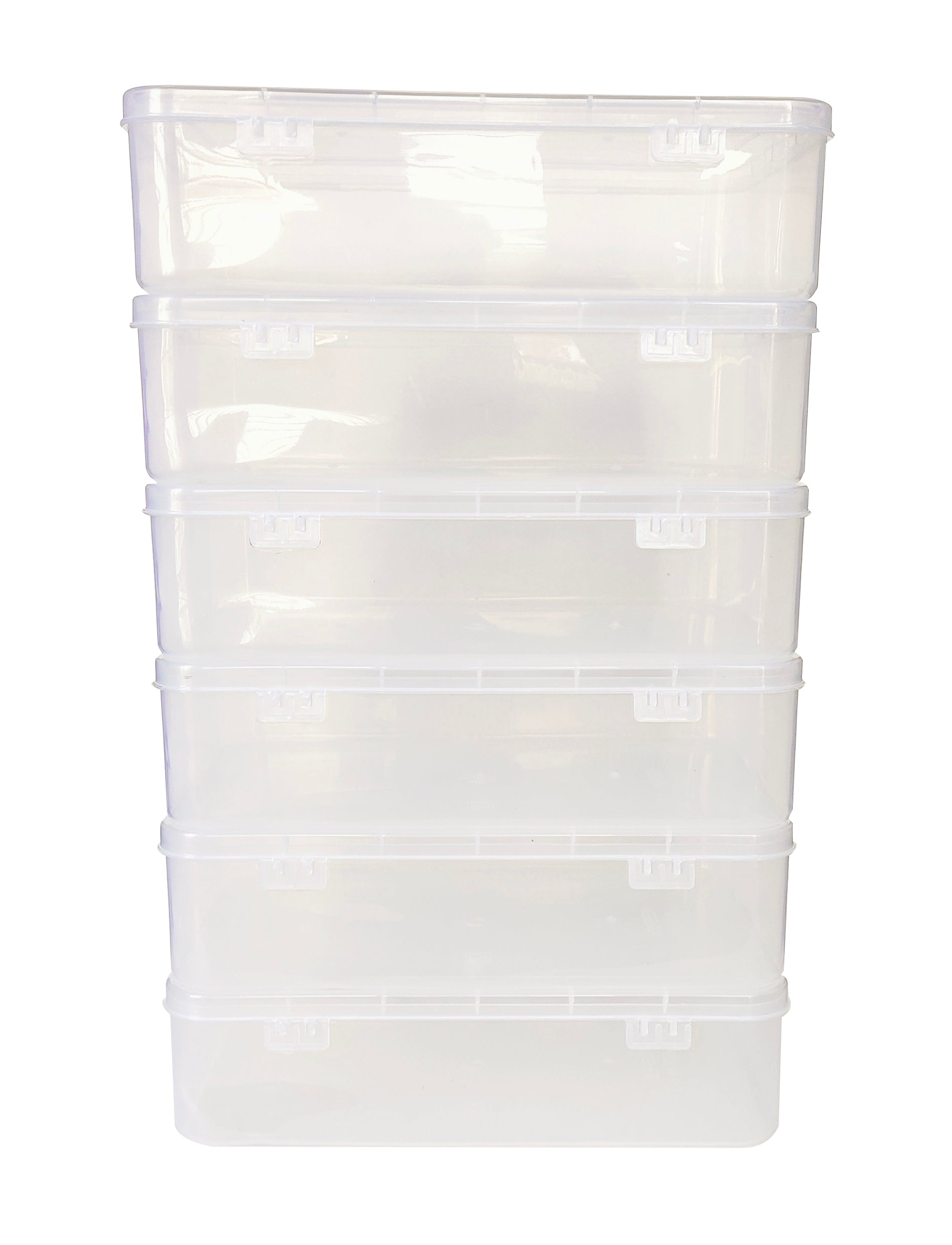 Clear Plastic Extra Large Storage Box set of 6