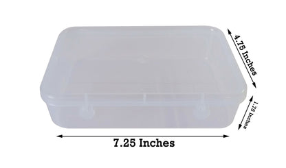 Clear Plastic Large Storage Boxes showing box size