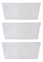 Clear Plastic Extra Large Storage Boxes - Fully Detachable Lid set of 3
