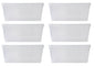 Clear Plastic Extra Large Storage Boxes - Fully Detachable Lid set of 6